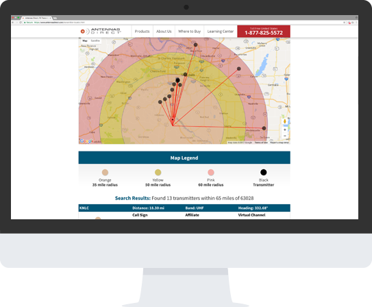 Antennas Direct Transmitter Locator